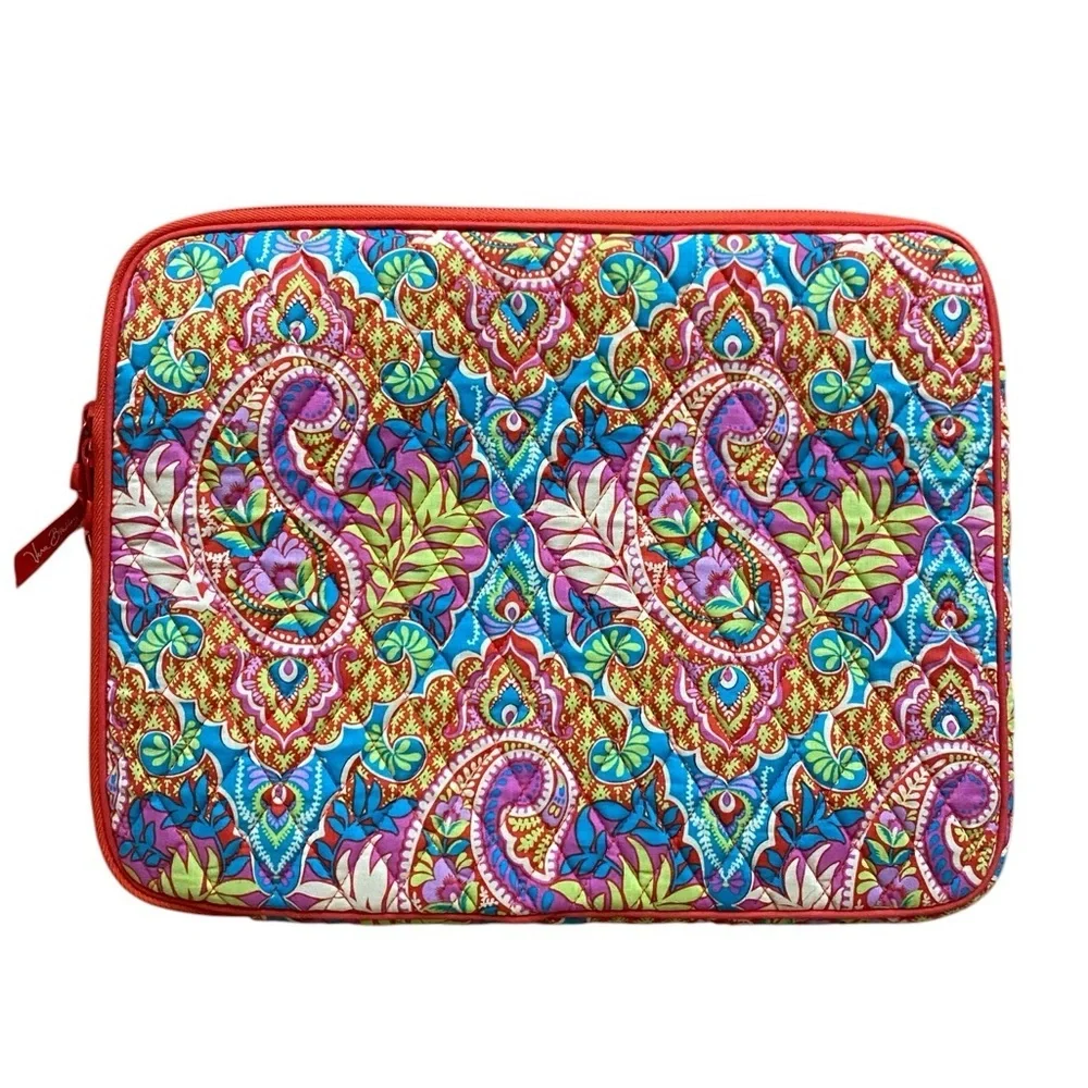 Vera Bradley Paisley In Paradise Modern Zip Laptop Computer Protection Case